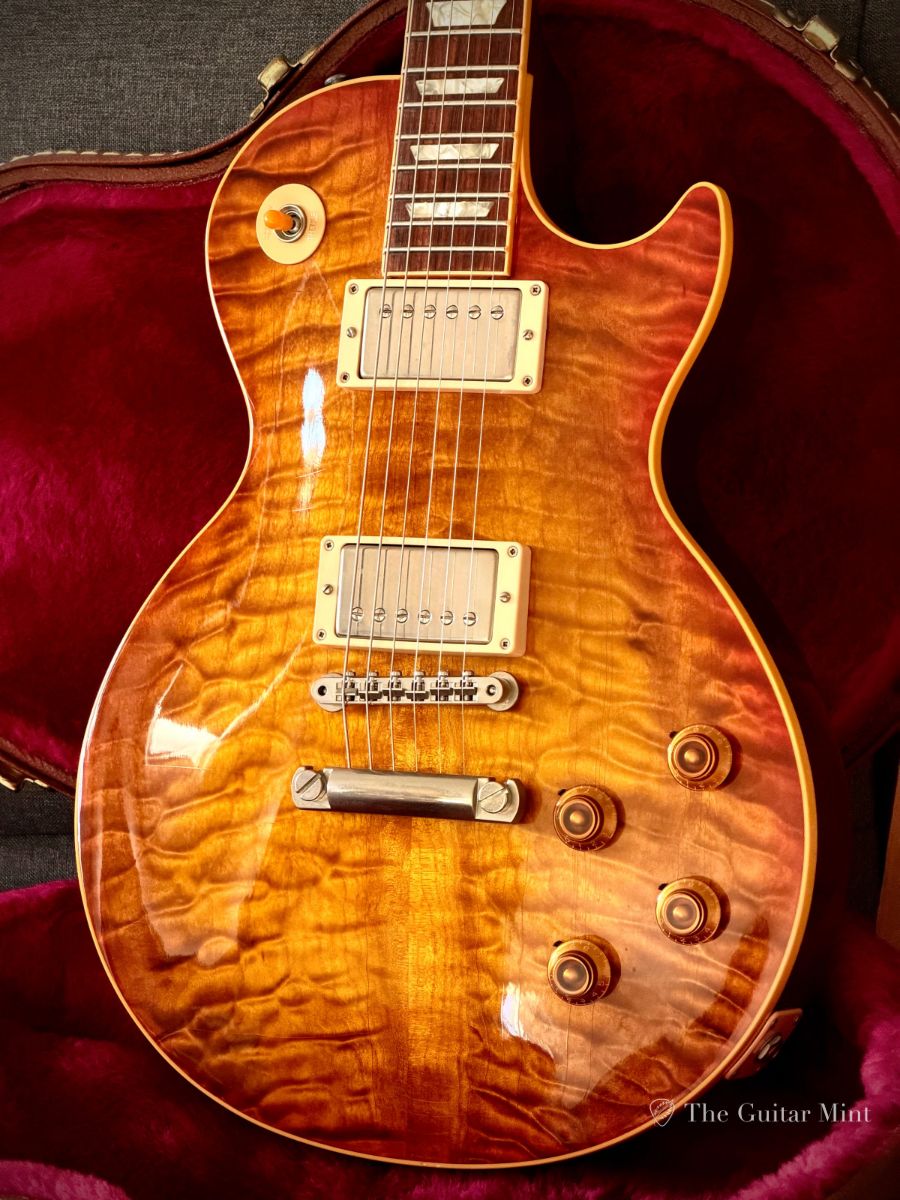 1996 - Gibson Custom Shop Les Paul R9, Quilt, Iced Tea, Mint