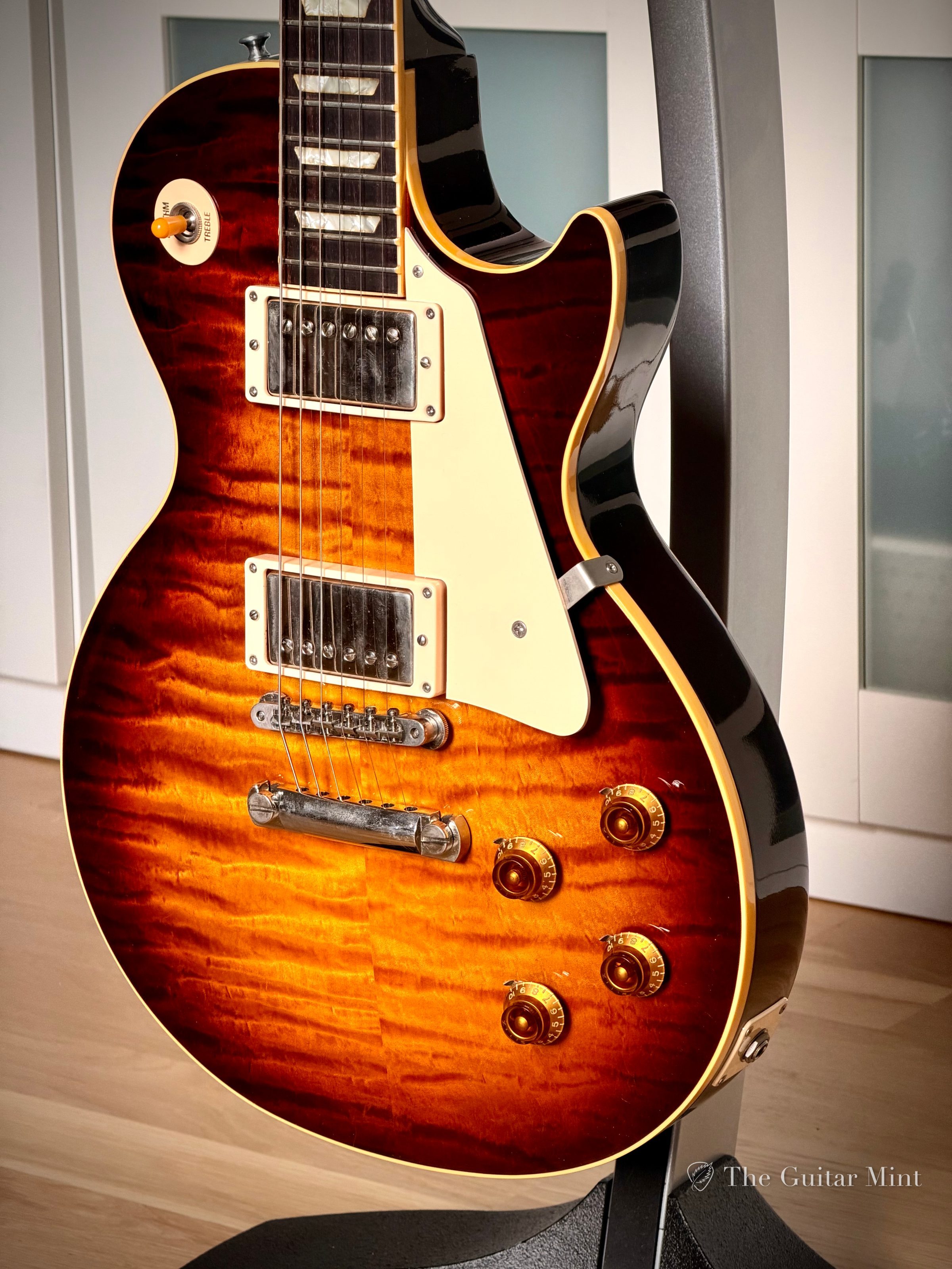 1996 - Gibson Custom Shop Les Paul R9, Quilt, Dark Burst, Excellent