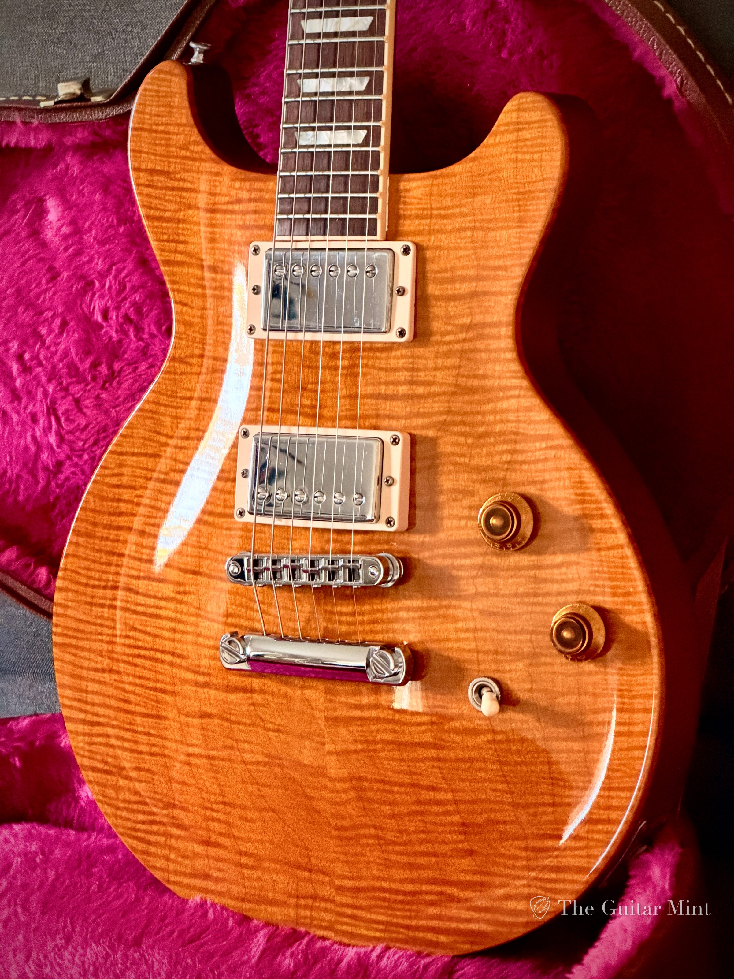 1998 - Gibson Les Paul DC, Trans Amber, Mint