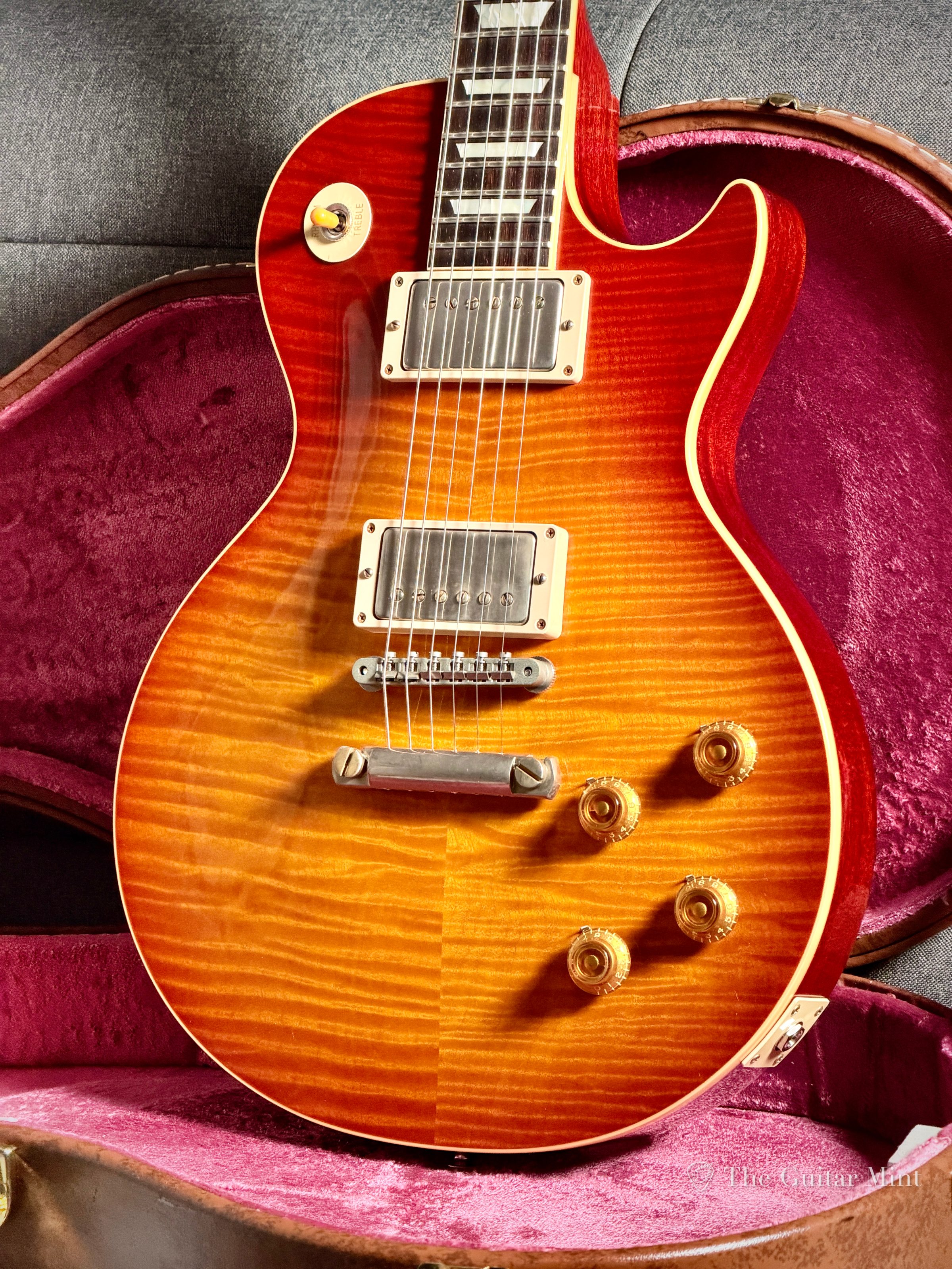 2018 - Gibson Custom Shop Les Paul R9, Brazilian board, Faded Cherry