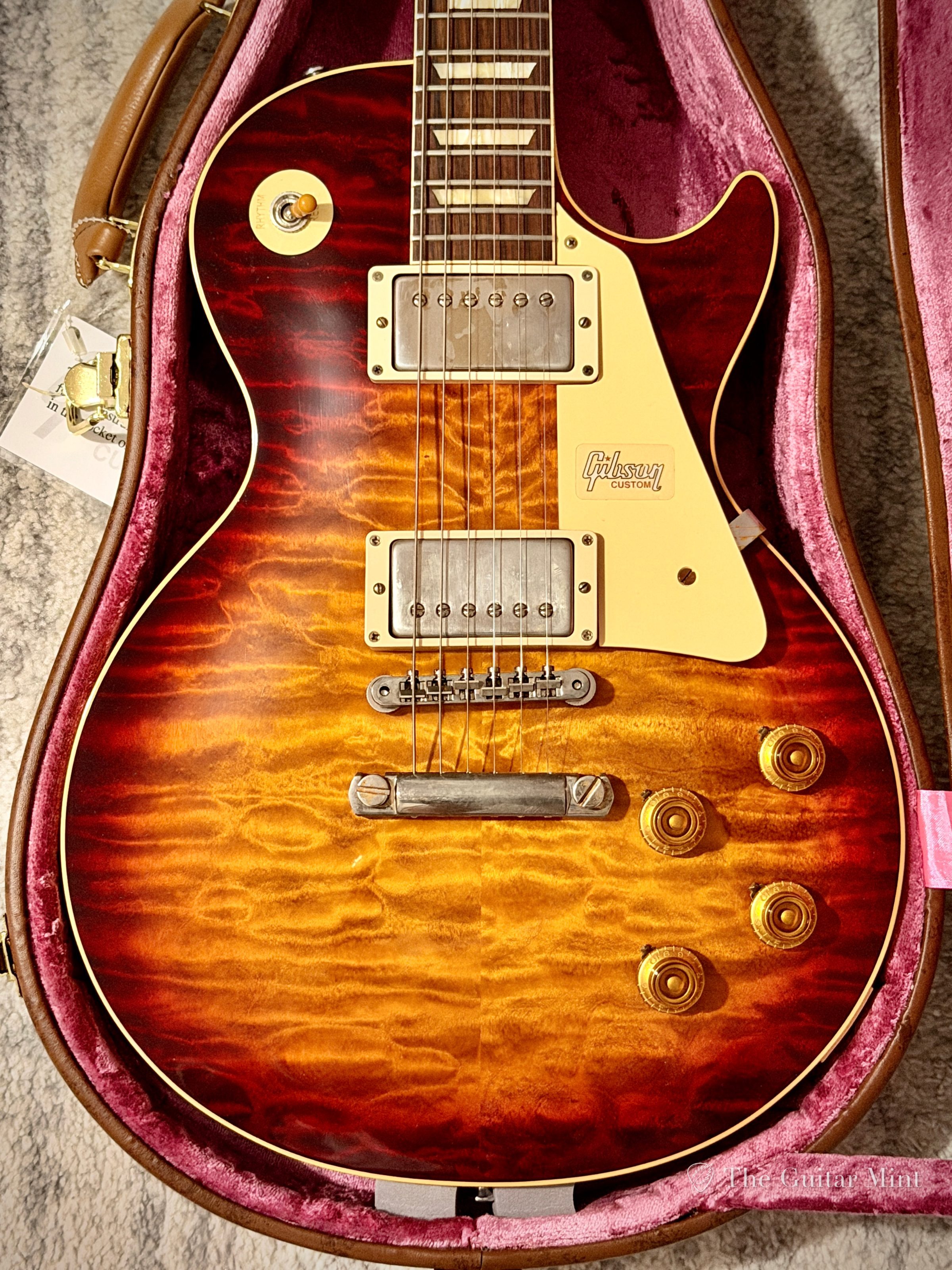 2019 - Gibson Custom Shop Les Paul R9, 60th Anniversary, Quilt, Factory Burst, Mint