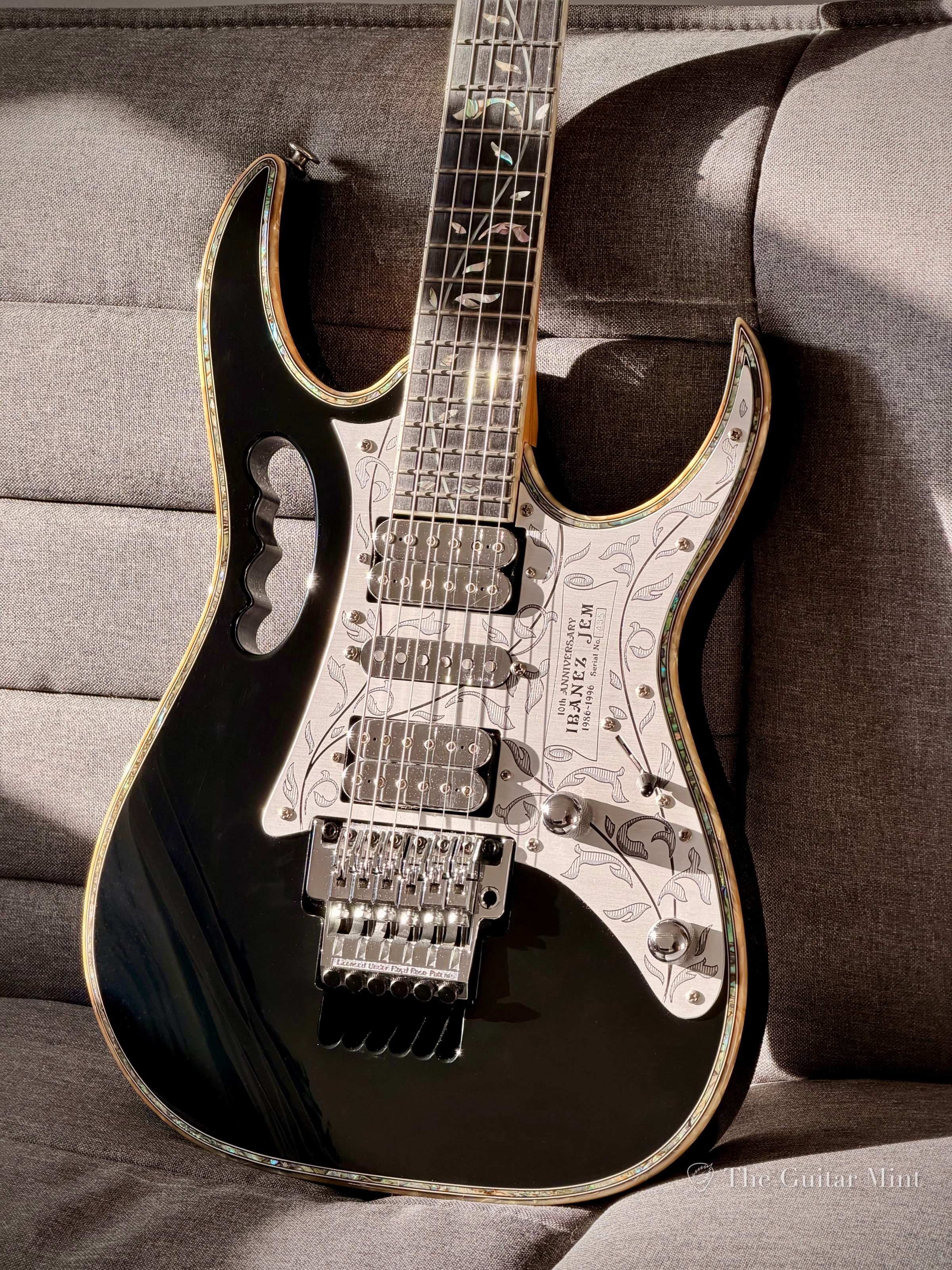 1996 - Ibanez Jem 10th Anniversary, Steve Vay, Black, Mint