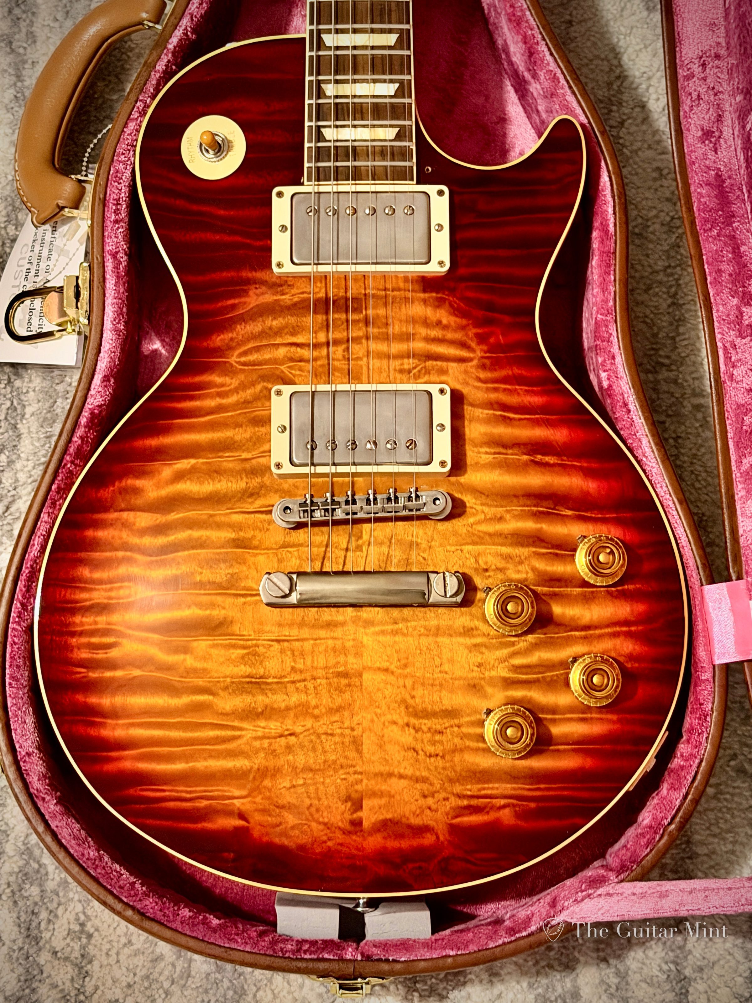 2019 - Gibson Custom Shop Les Paul R9, 60th Anniversary, Quilt, Factory Burst, Mint